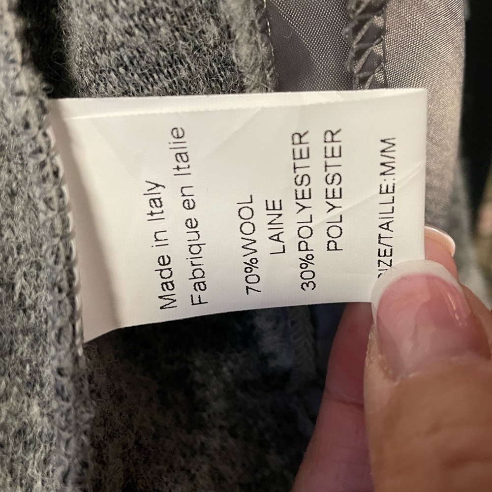 Marisa and Maria of Italy Knit Wool Moto jacket - Picture 6 of 6